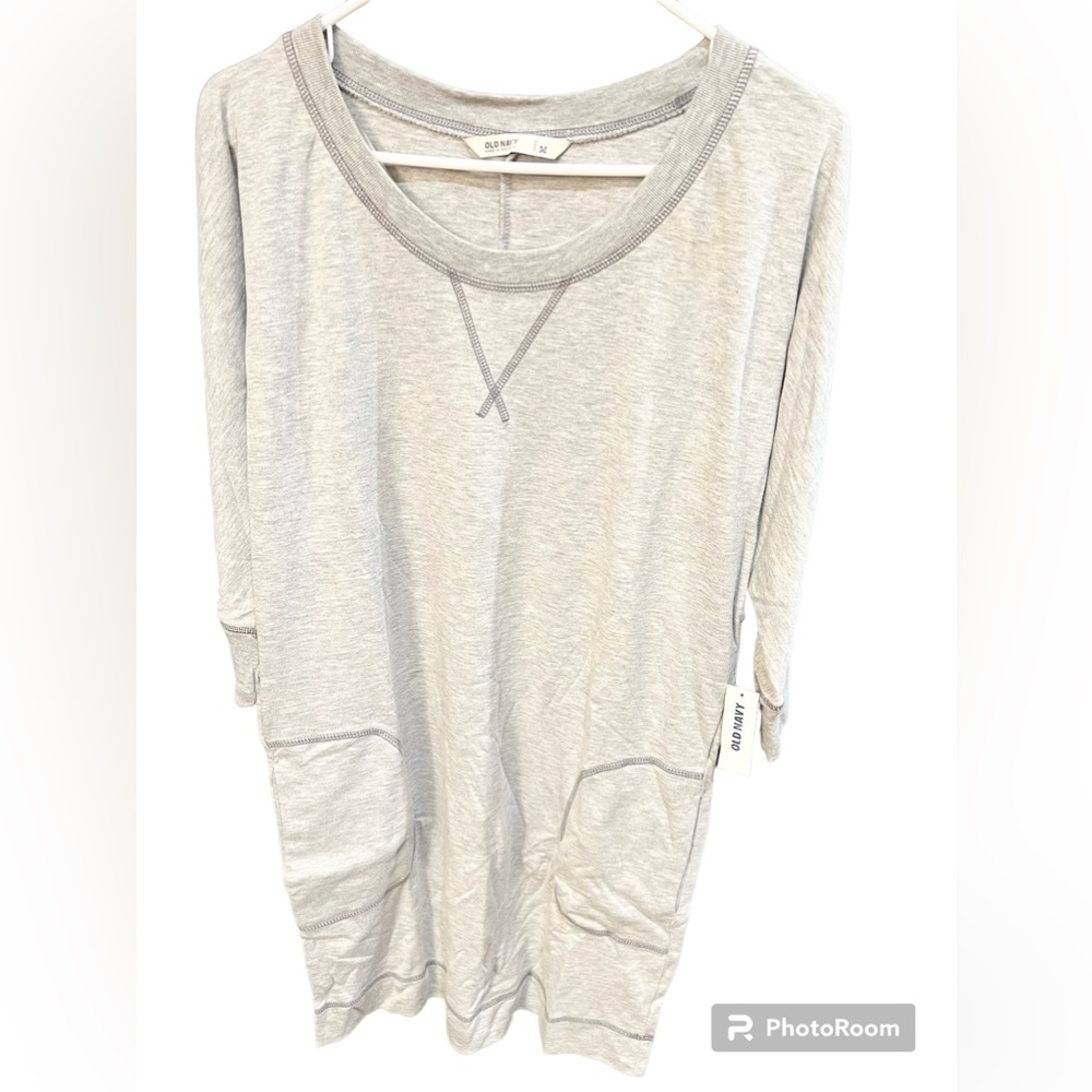 Gray Old Navy Tunic Sweater Dress with Pockets!